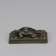 Barye Tortoise - Antoine L Bayre Animalier Bronze - Hickmet Fine Arts