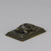 Barye Tortoise - Antoine L Bayre Animalier Bronze - Hickmet Fine Arts
