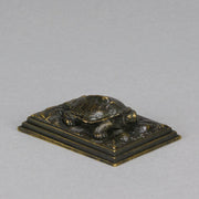 Barye Tortoise - Antoine L Bayre Animalier Bronze - Hickmet Fine Arts