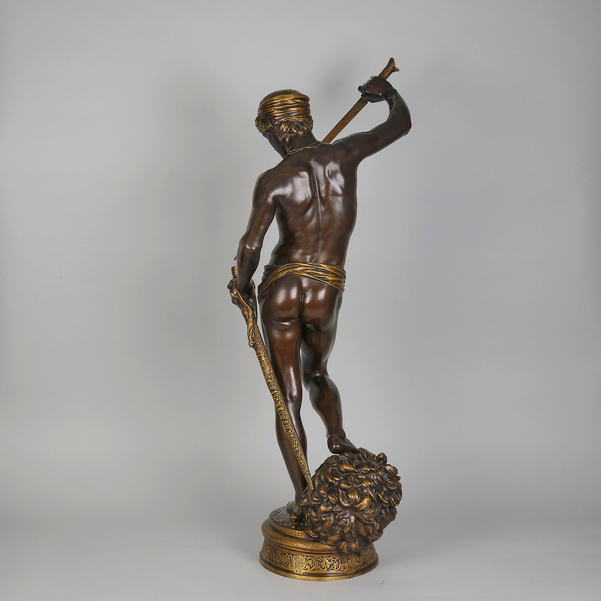 Antonin Mercie David Vainqueur - Art Nouveau Bronze- Hickmet Fine Arts