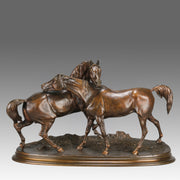 Mene L'Accolade - P J Mene Animalier Bronze - Hickmet Fine Arts 