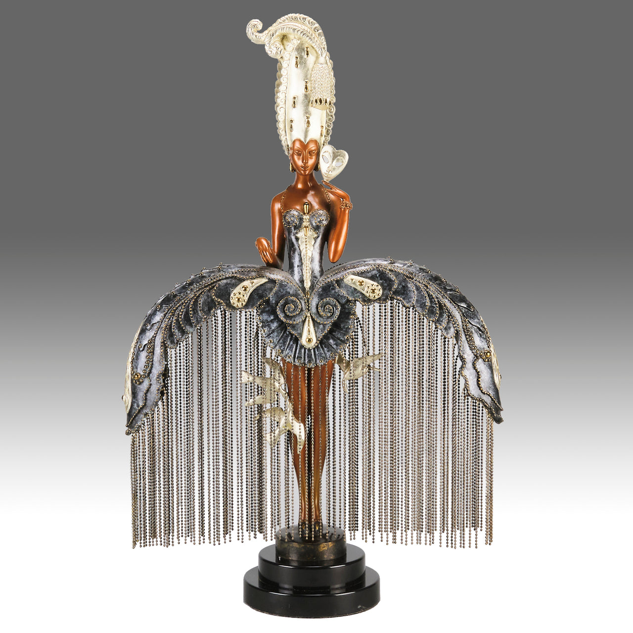 Her Secret Admirers bronze by Erte