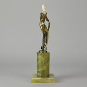 Josef Adolph Bronze - Art Deco Lady - Hickmet Fine Arts