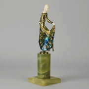 Josef Adolph Bronze - Art Deco Lady - Hickmet Fine Arts