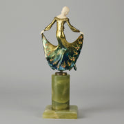 Josef Adolph Bronze - Art Deco Lady - Hickmet Fine Arts