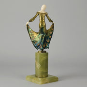 Josef Adolph Bronze - Art Deco Lady - Hickmet Fine Arts