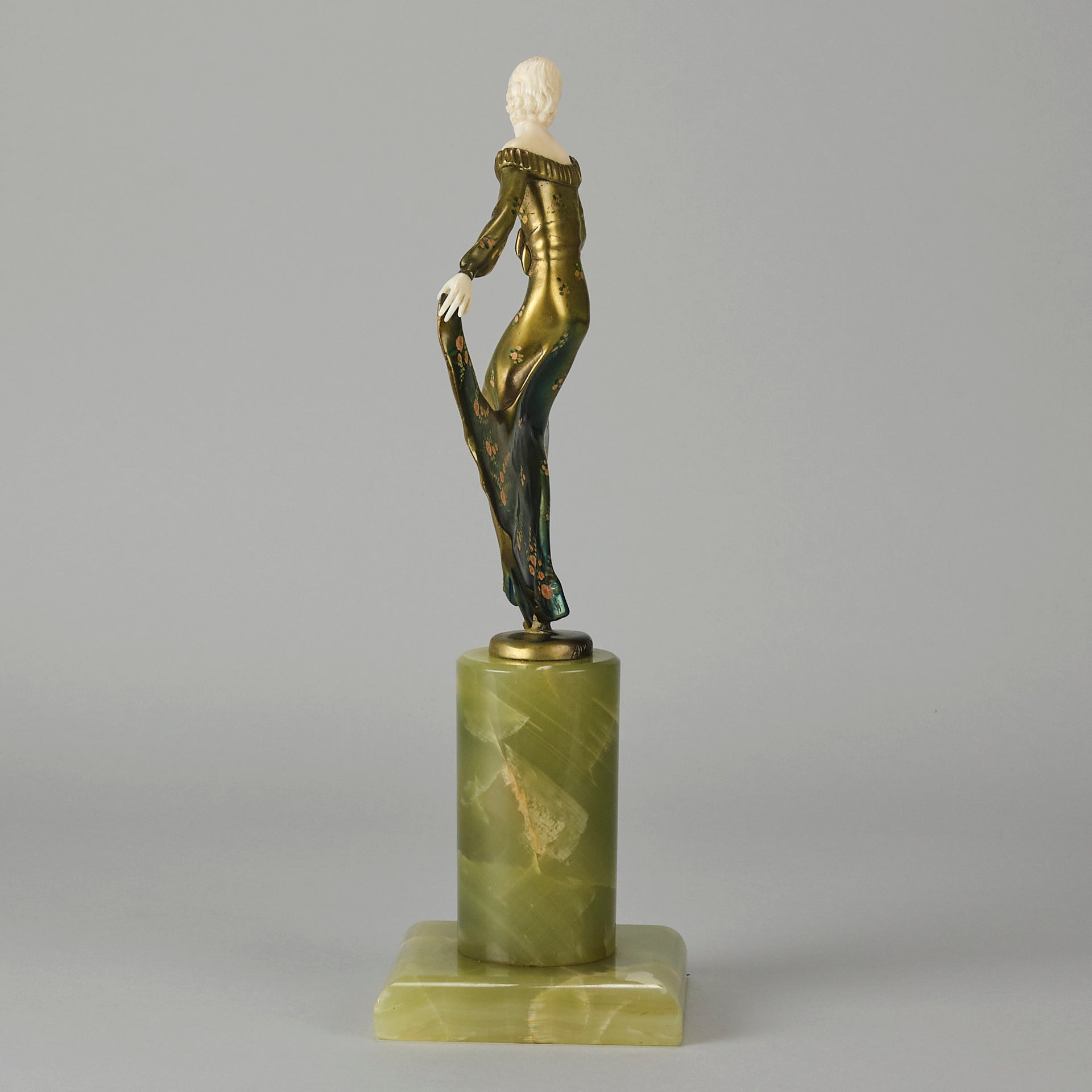 Josef Adolph Bronze - Art Deco Lady - Hickmet Fine Arts