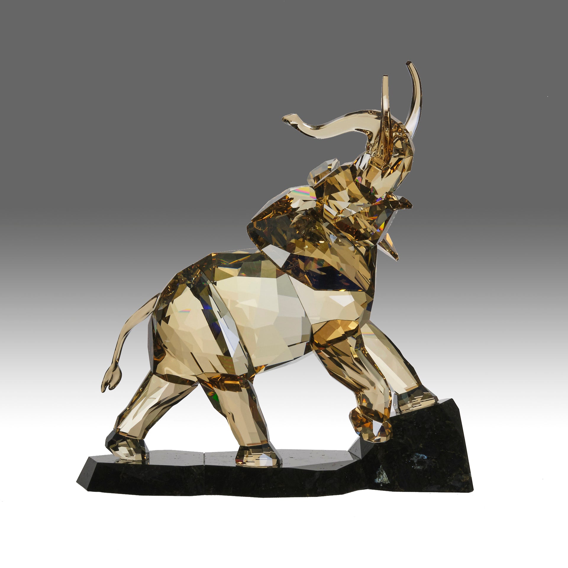 Golden African Elephant by Swarovski