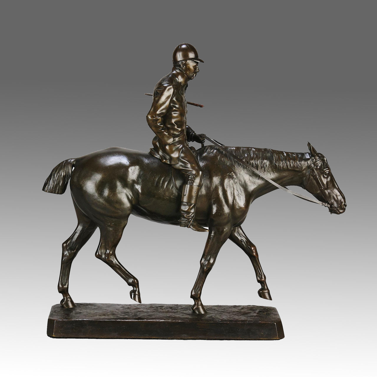 "After the Hunt" - Walter Roche Bronze - Hickmet Fine Arts 