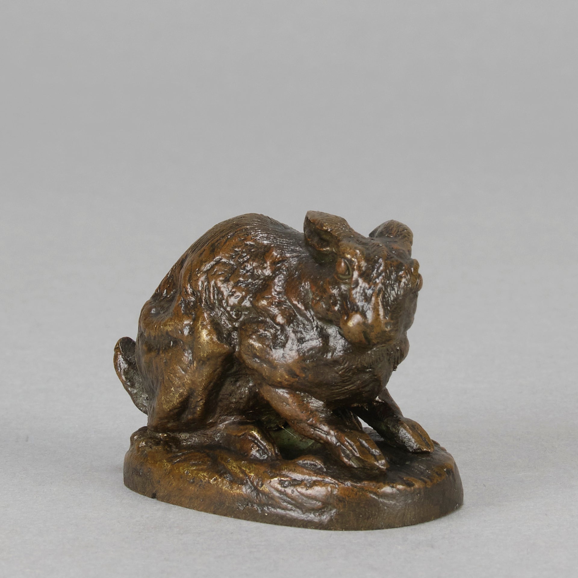 Dubucand Rabbit - Animalier Bronze - Hickmet Fine Arts