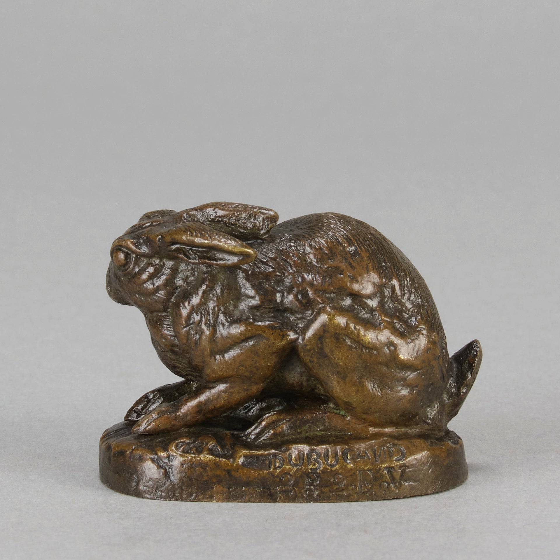 Dubucand Rabbit - Animalier Bronze - Hickmet Fine Arts