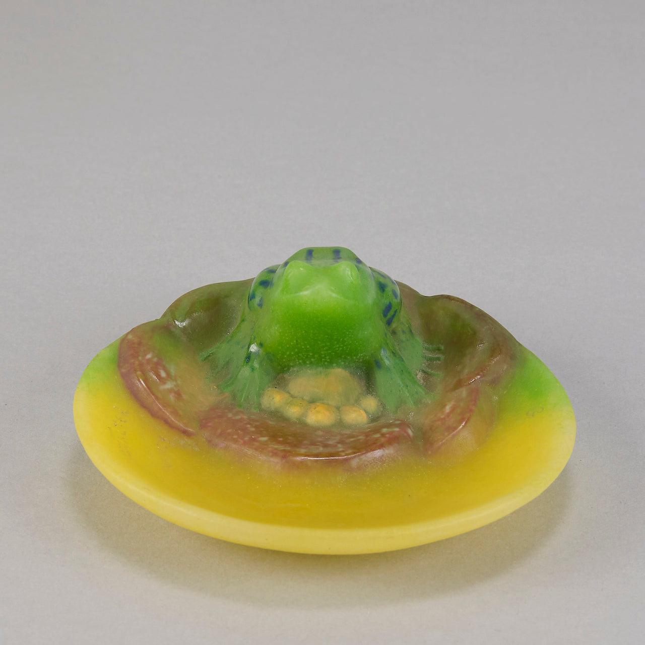 Amalric Walter Glass - Frog on Lilypad - Hickmet Fine Arts