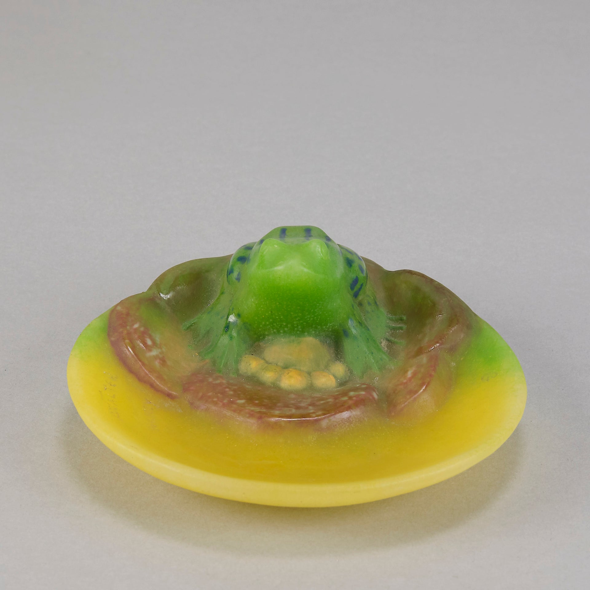 Amalric Walter Glass - Frog on Lilypad - Hickmet Fine Arts