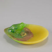 Amalric Walter Glass - Frog on Lilypad - Hickmet Fine Arts