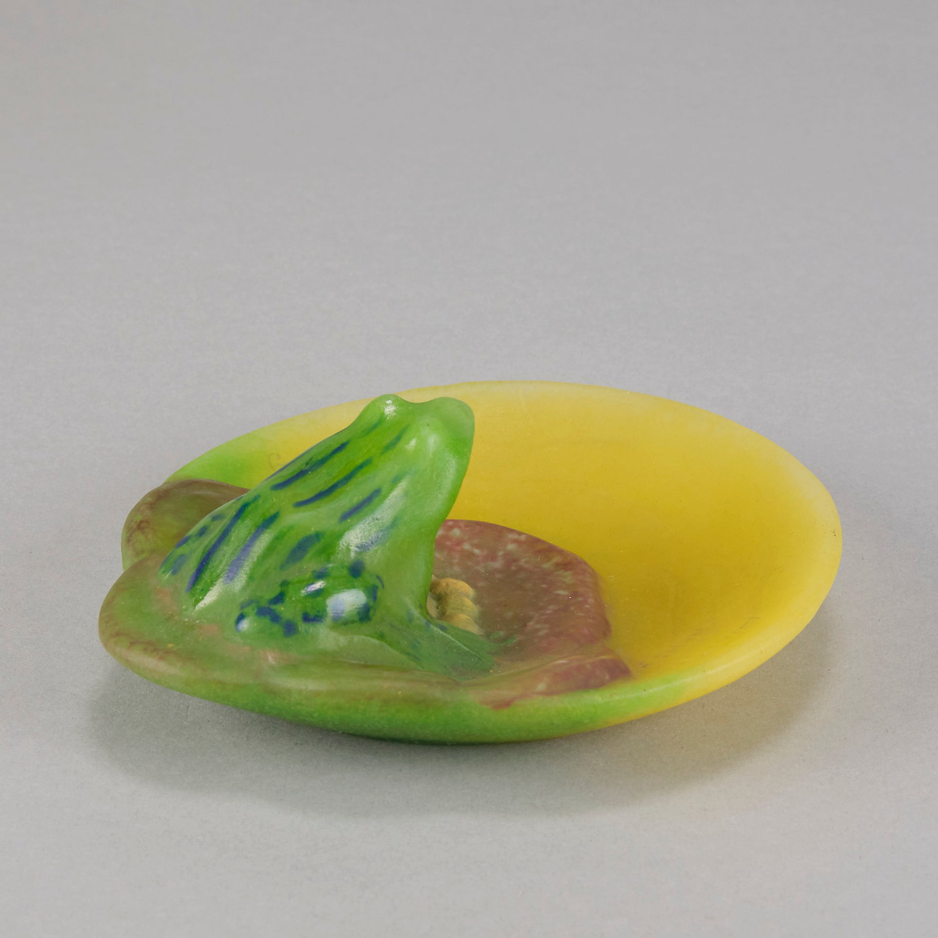 Amalric Walter Glass - Frog on Lilypad - Hickmet Fine Arts