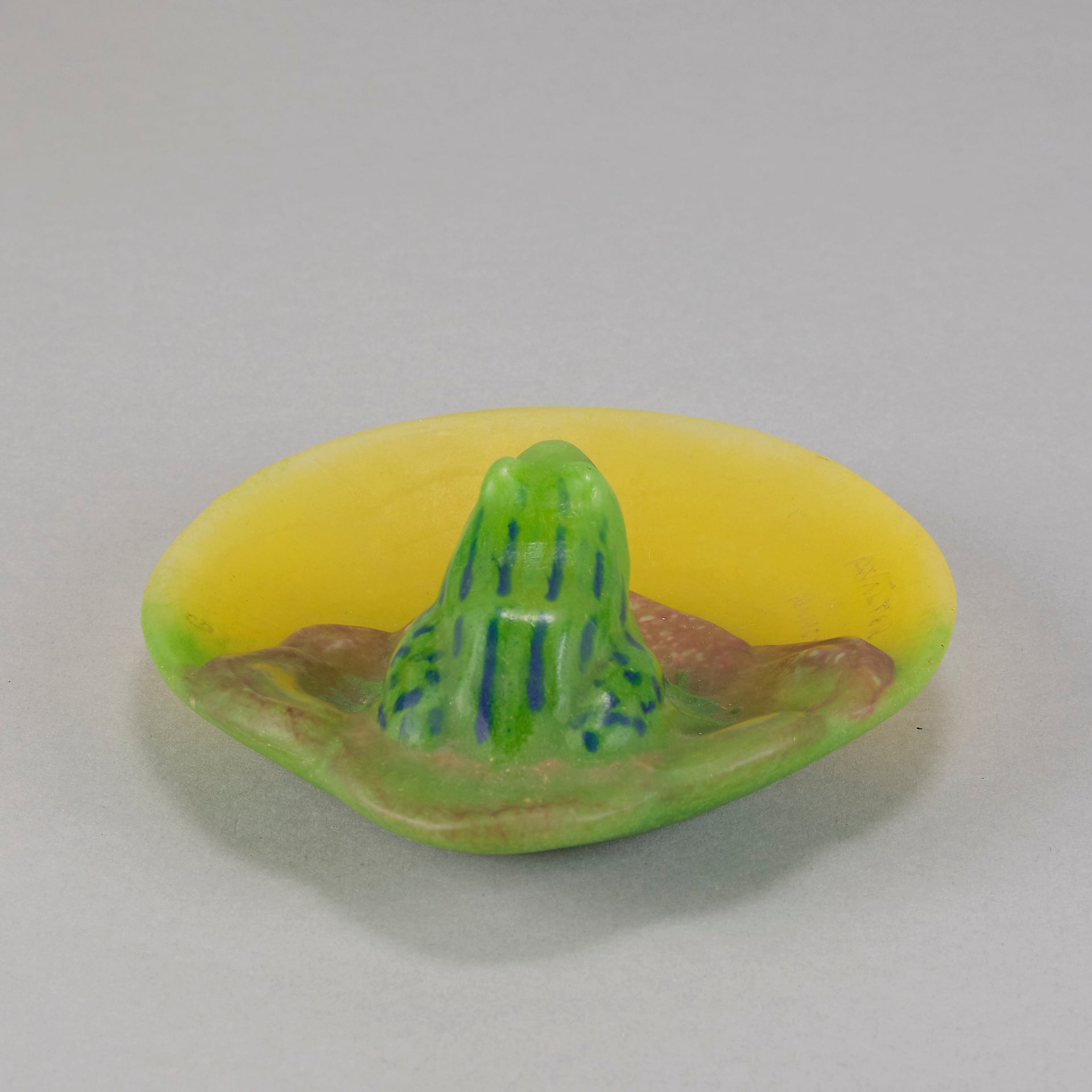 Amalric Walter Glass - Frog on Lilypad - Hickmet Fine Arts