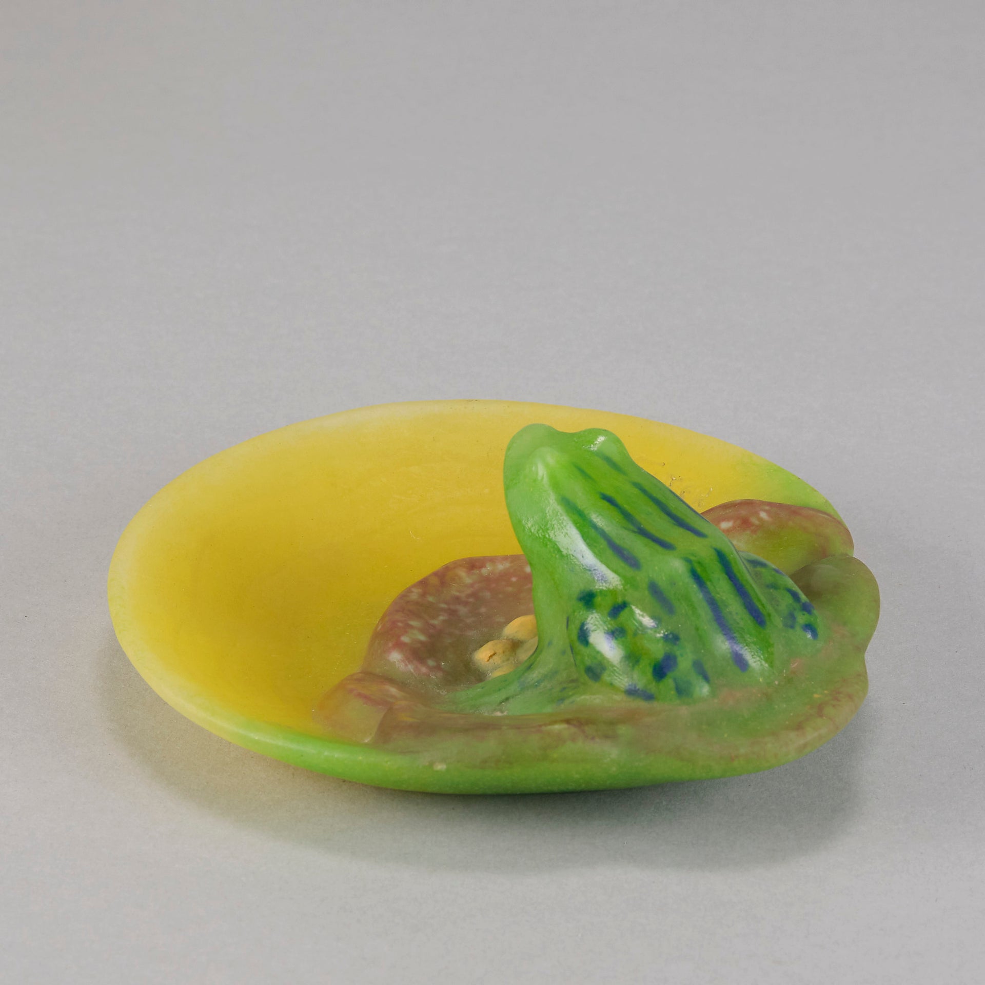 Amalric Walter Glass - Frog on Lilypad - Hickmet Fine Arts