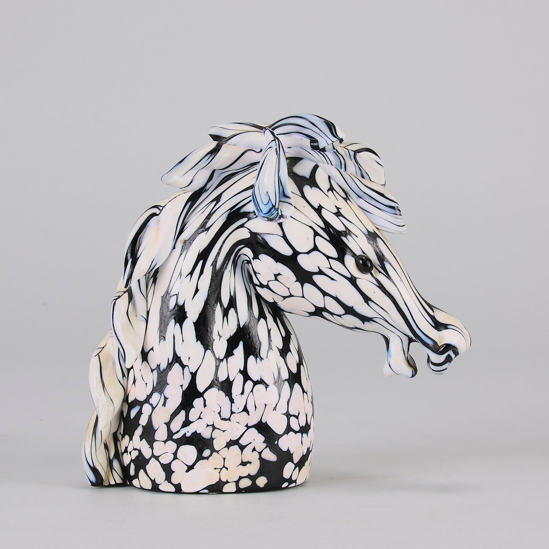 Archimede Seguso Murano Glass Horse Head