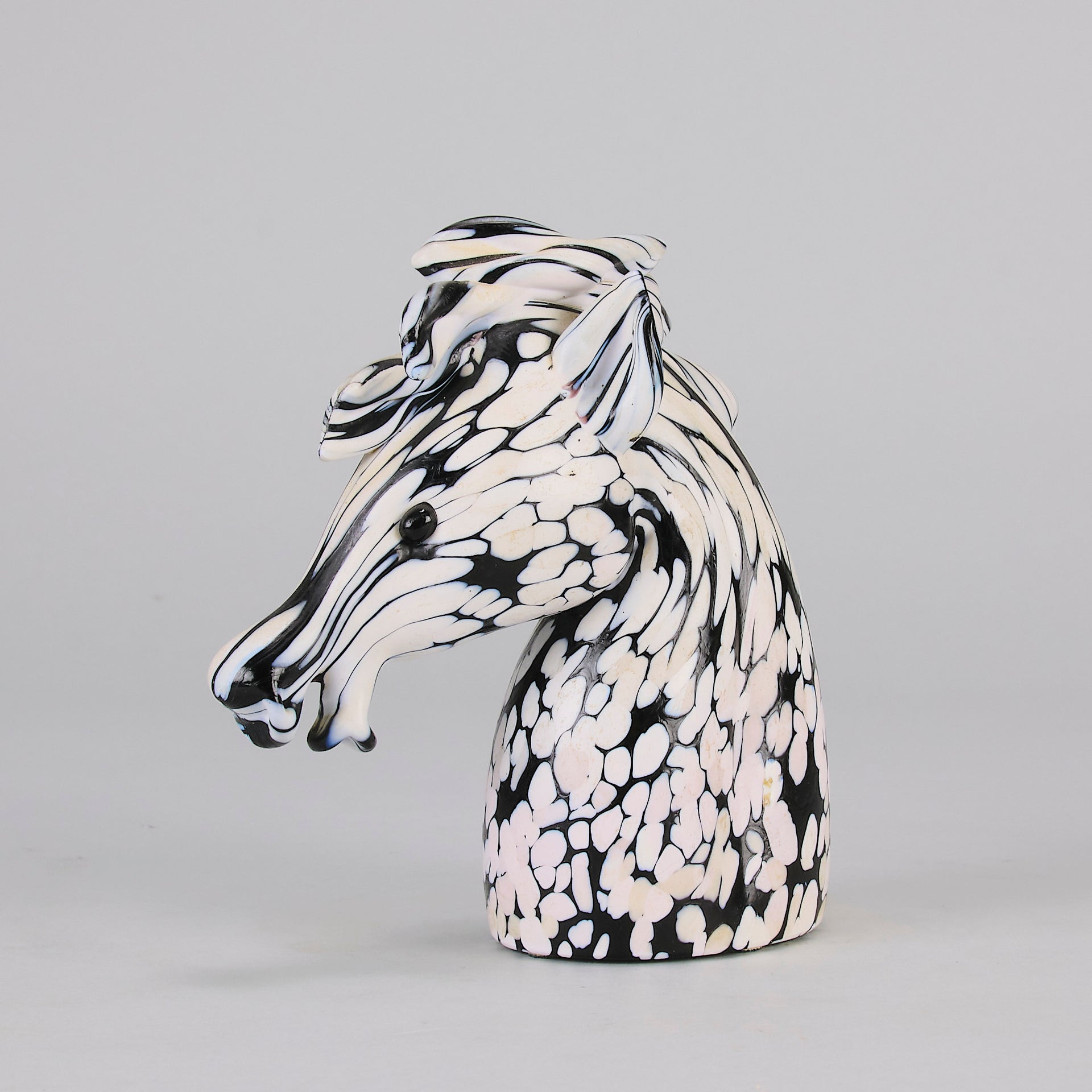 Archimede Seguso Murano Glass Horse Head
