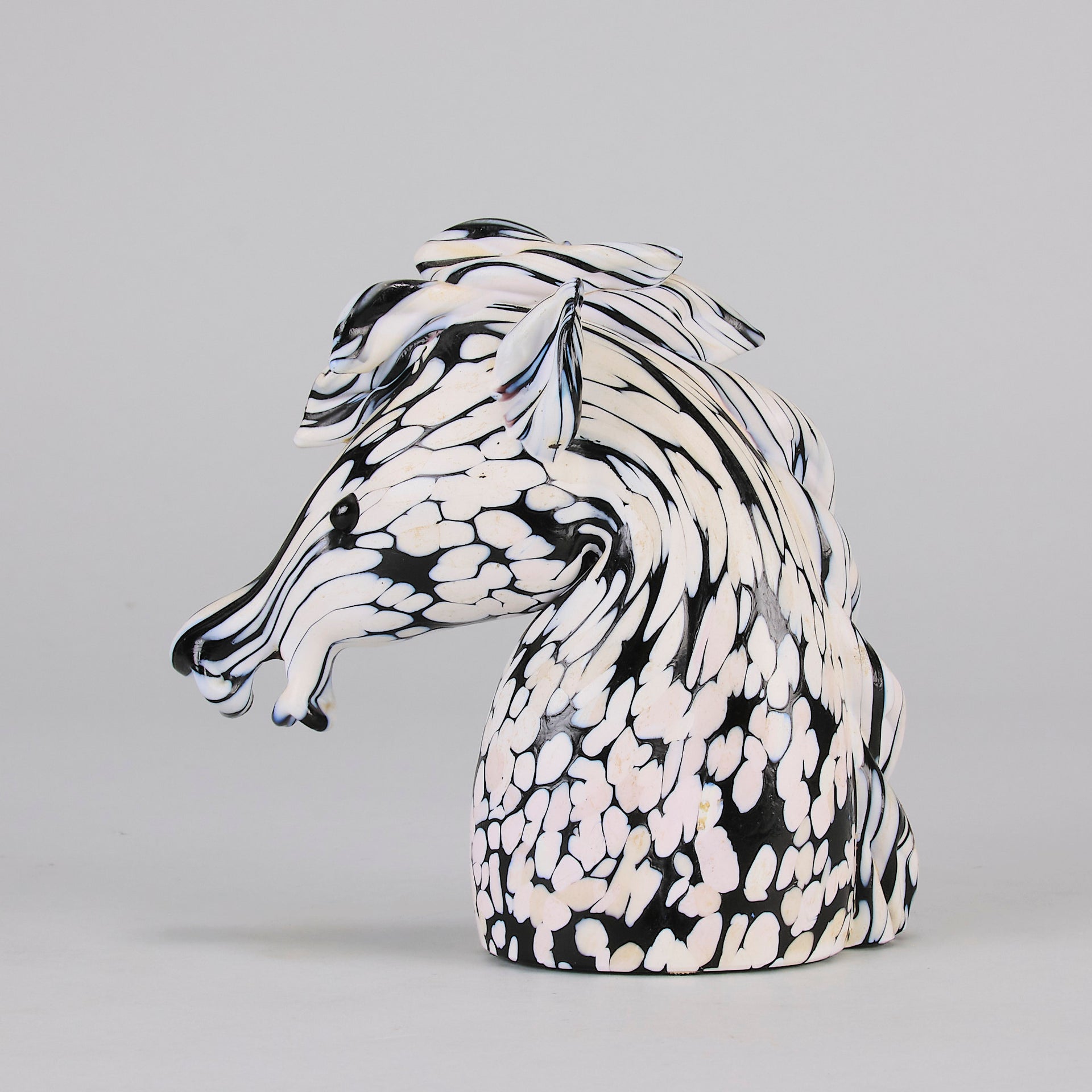 Archimede Seguso Murano Glass Horse Head