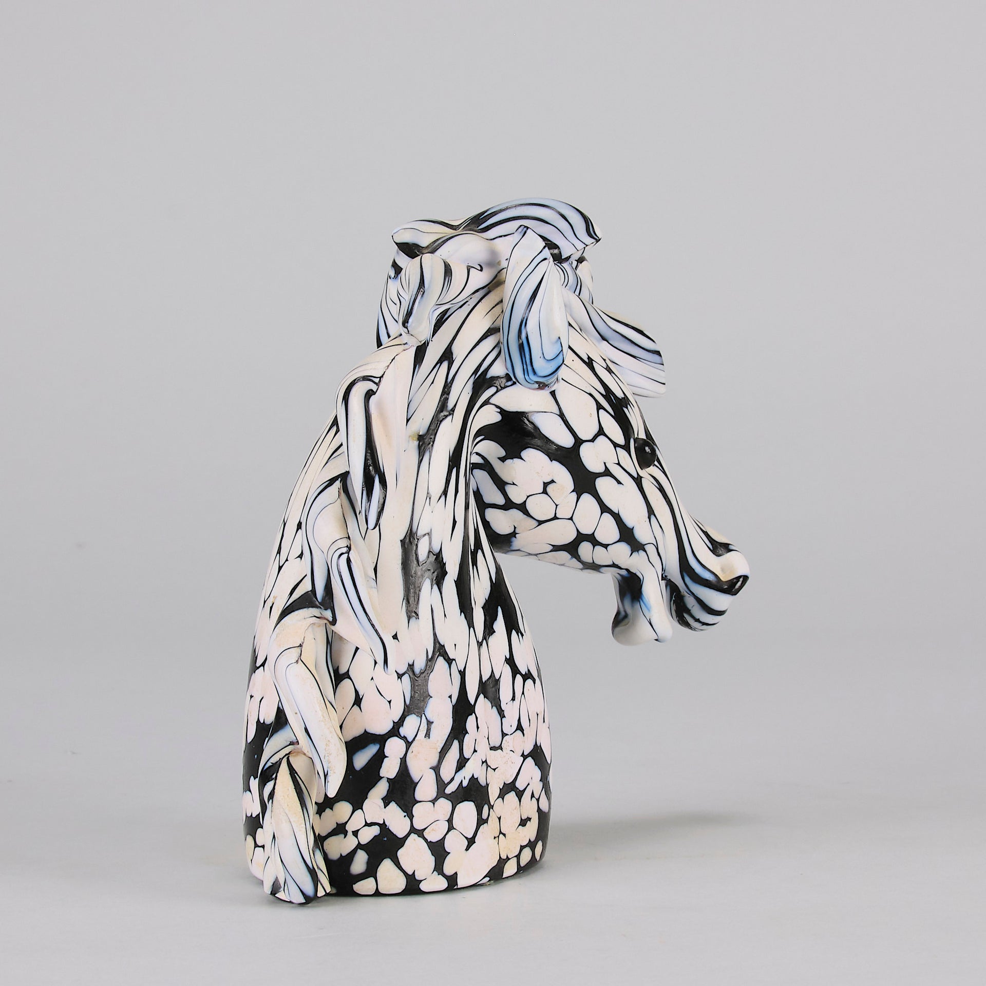 Archimede Seguso Murano Glass Horse Head