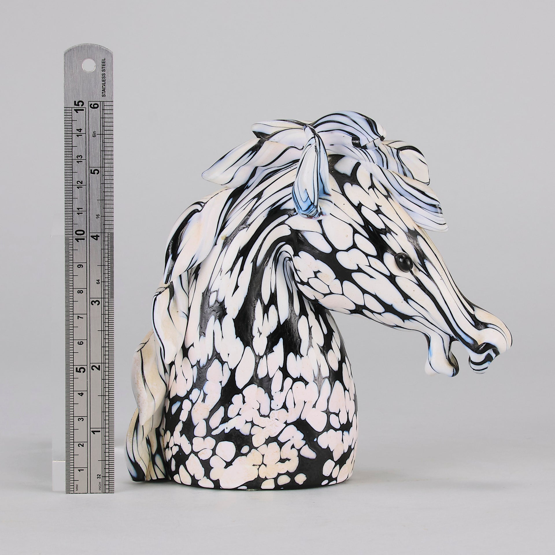 Archimede Seguso Murano Glass Horse Head