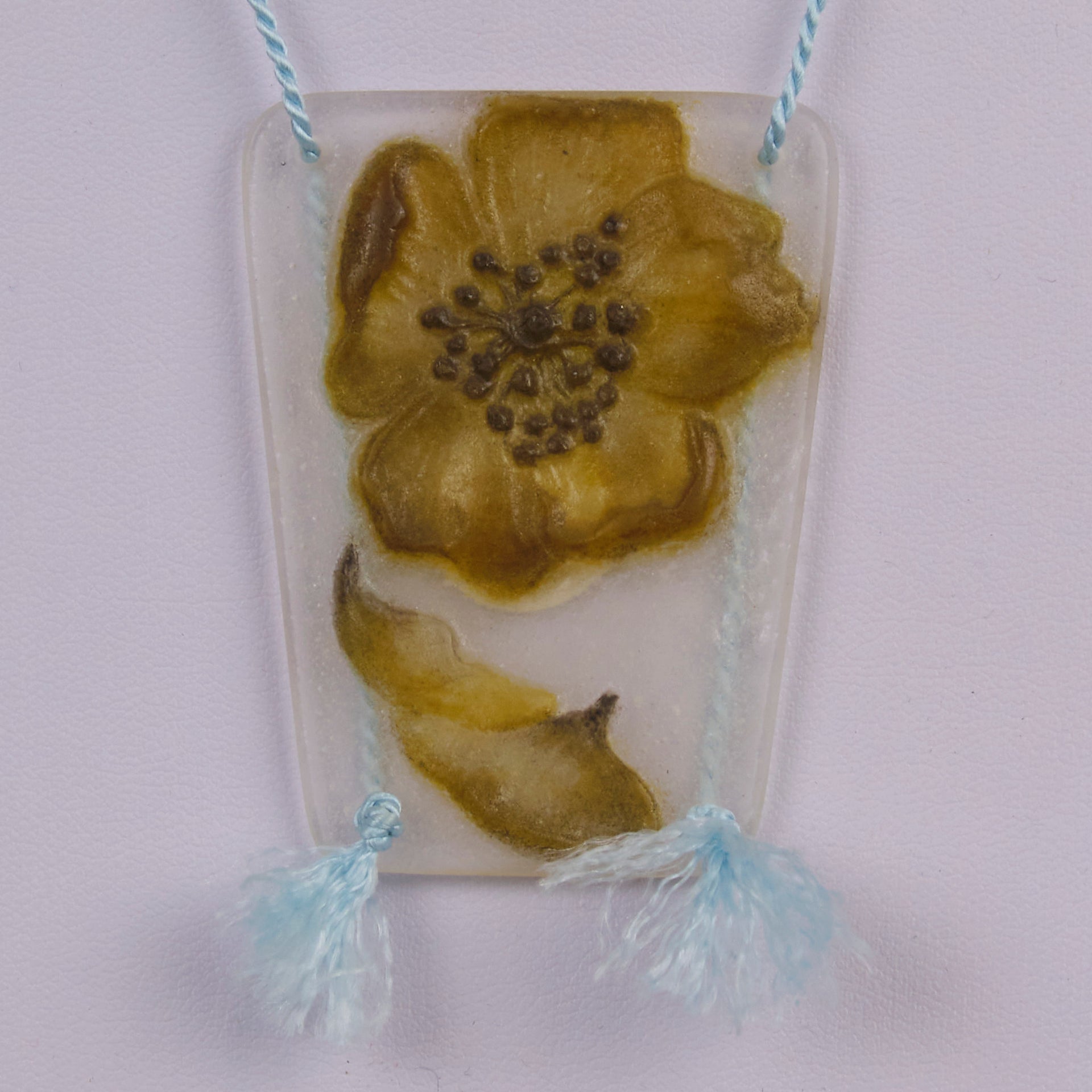 Argy Rousseau - Pate de Verre Flower Necklace - Hickmet Fine Arts 