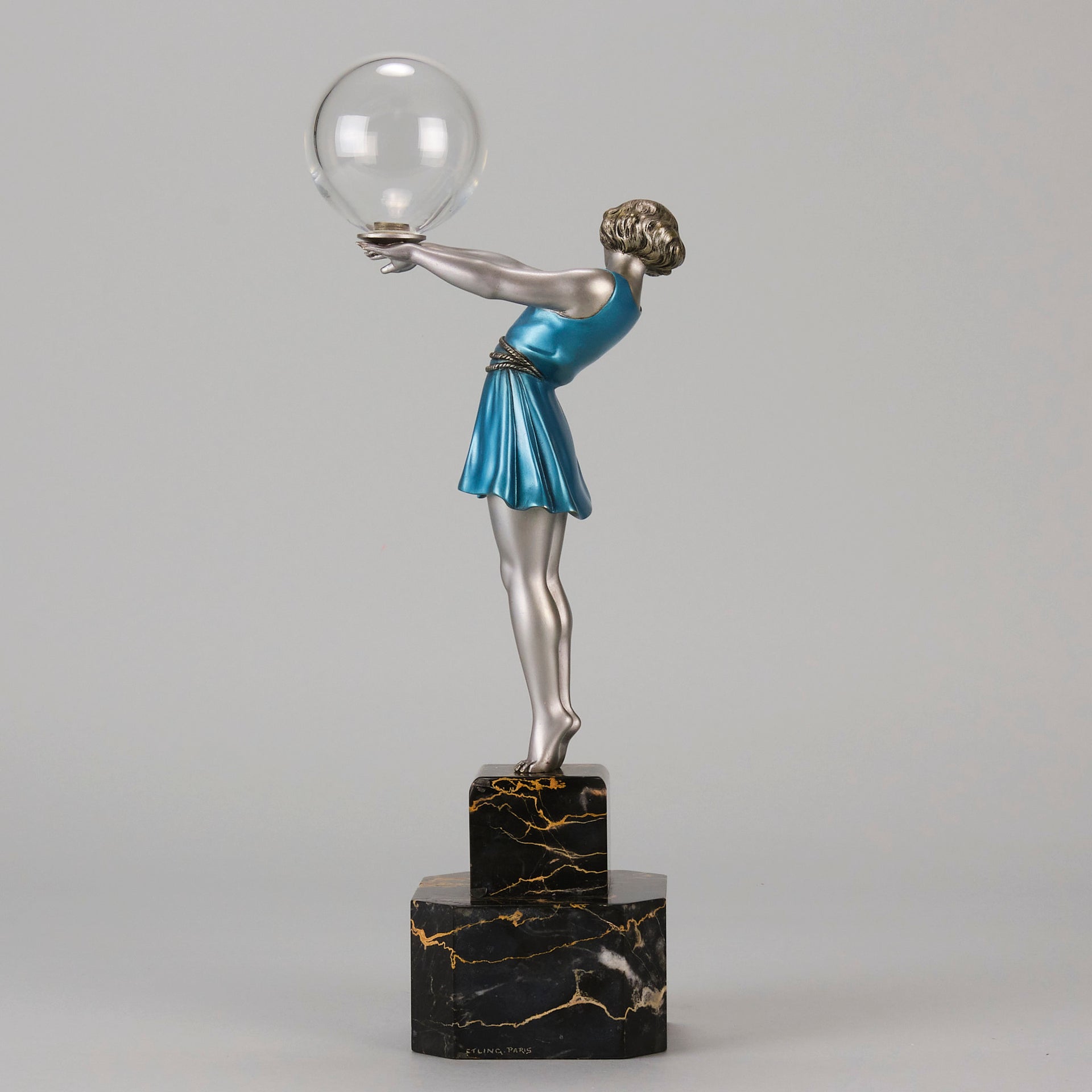Godard Bubble Dancer - Art Deco Bronze - Hickmet Fine Arts  