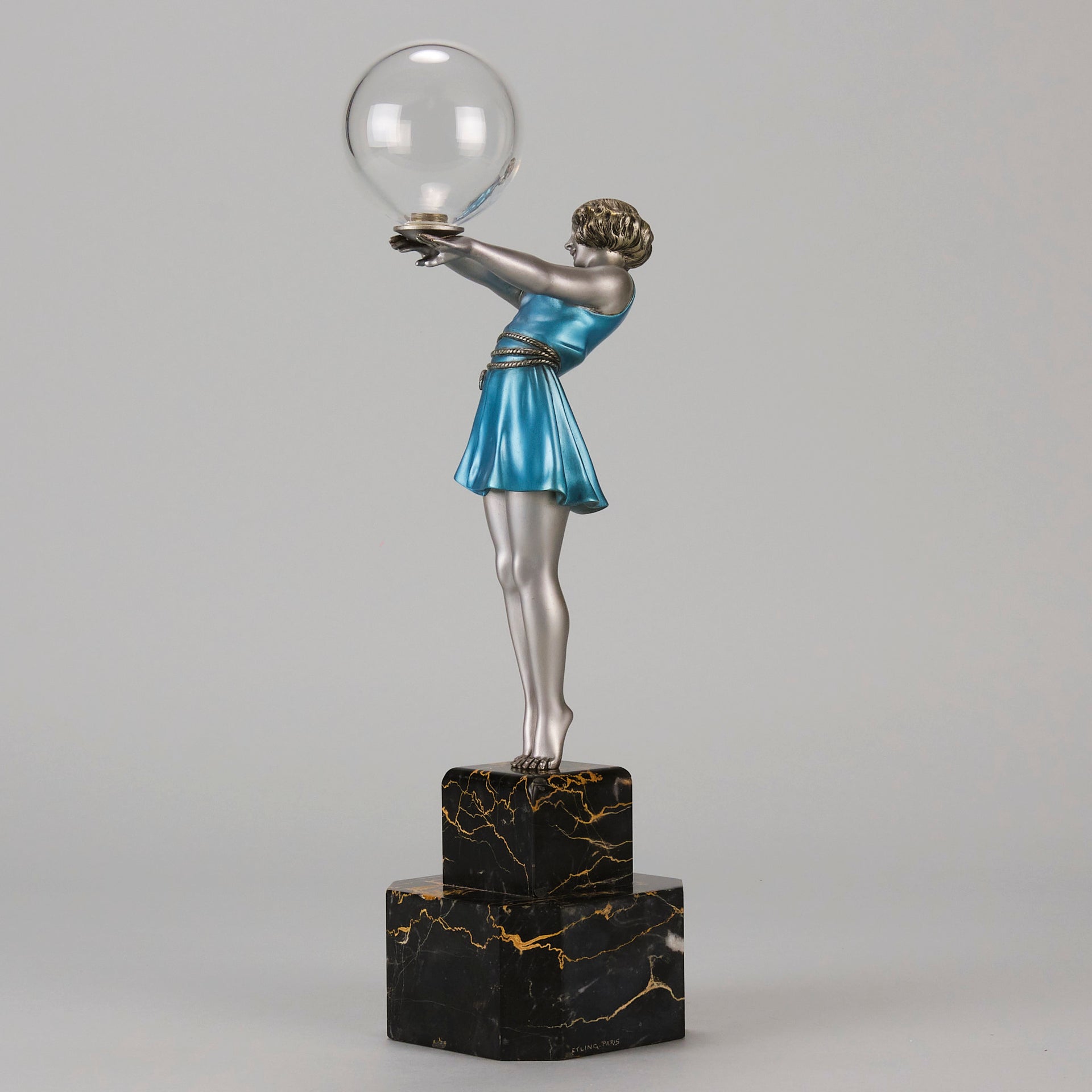 Godard Bubble Dancer - Art Deco Bronze - Hickmet Fine Arts  