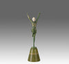 Josef Lorenzl Arms Up - Art Deco Bronze - Hickmet Fine Arts