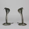Rearing Cobras - Art Deco Bronze Snakes - Hickmet Fine Arts 