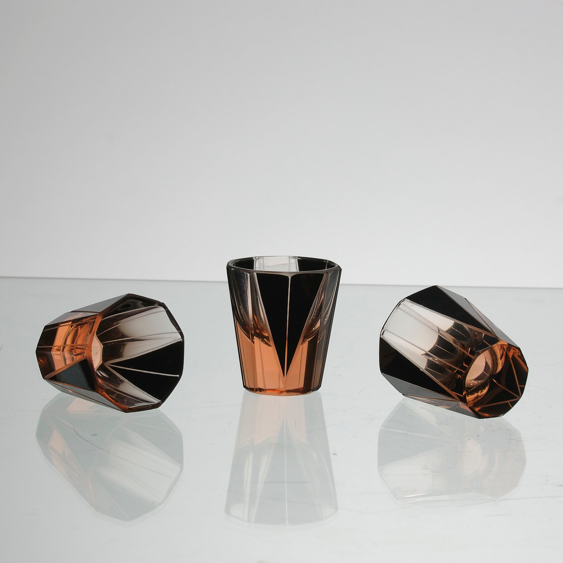 Czech Glass 'Art Deco Decanter Set' - Hickmet Fine Arts