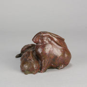 Asian Bronze Rabbits - Animalier Bronze - Hickmet Fine Arts 