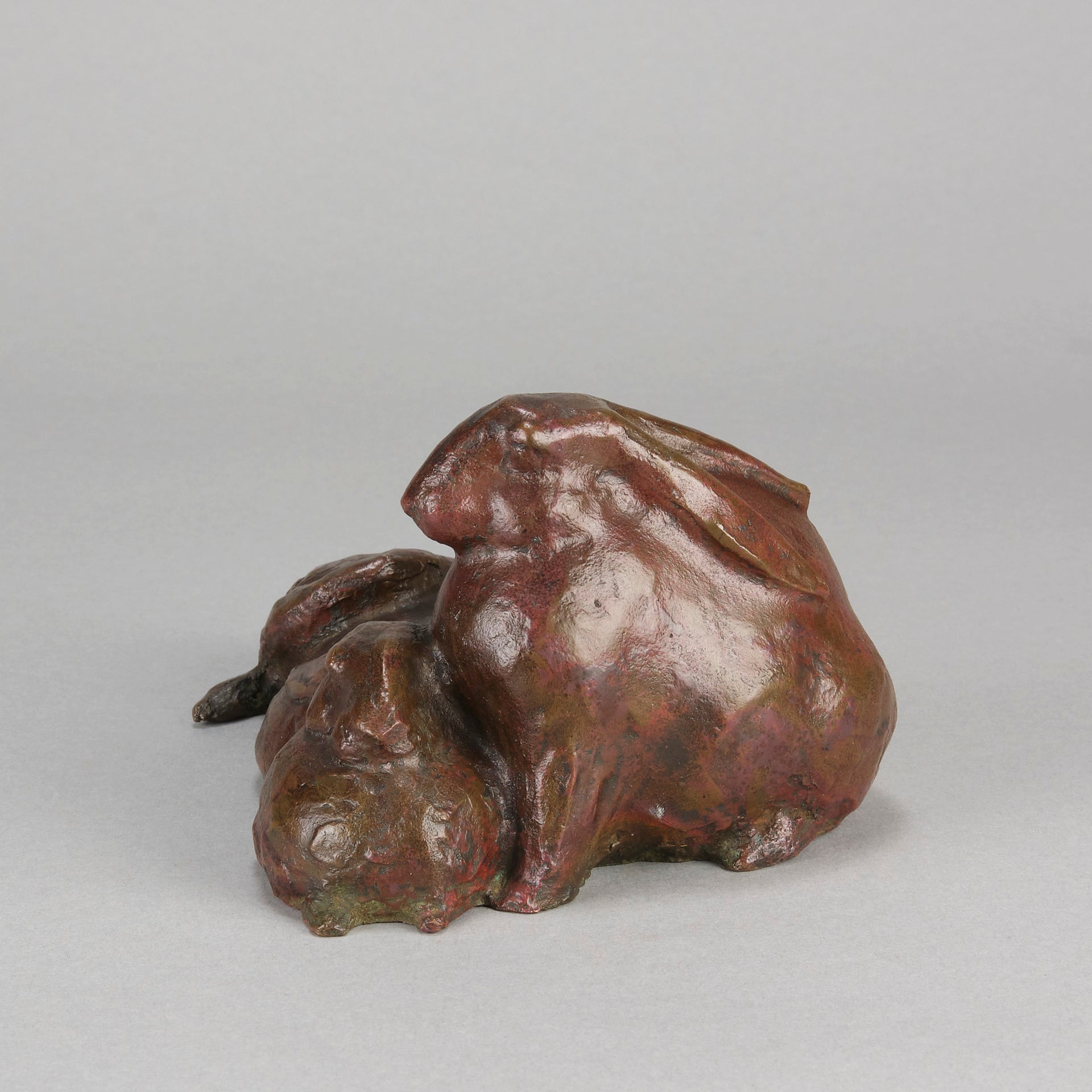 Asian Bronze Rabbits - Animalier Bronze - Hickmet Fine Arts 