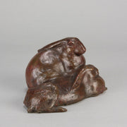 Asian Bronze Rabbits - Animalier Bronze - Hickmet Fine Arts 
