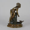 Child at a Well - Auguste Moreau Bronze - Hickmet Fine Arts