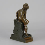 Child at a Well - Auguste Moreau Bronze - Hickmet Fine Arts