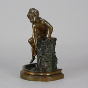 Child at a Well - Auguste Moreau Bronze - Hickmet Fine Arts