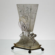 Baccarat Glass - Bacarrat Glass Dragonfly Vase - Hickmet Fine Arts