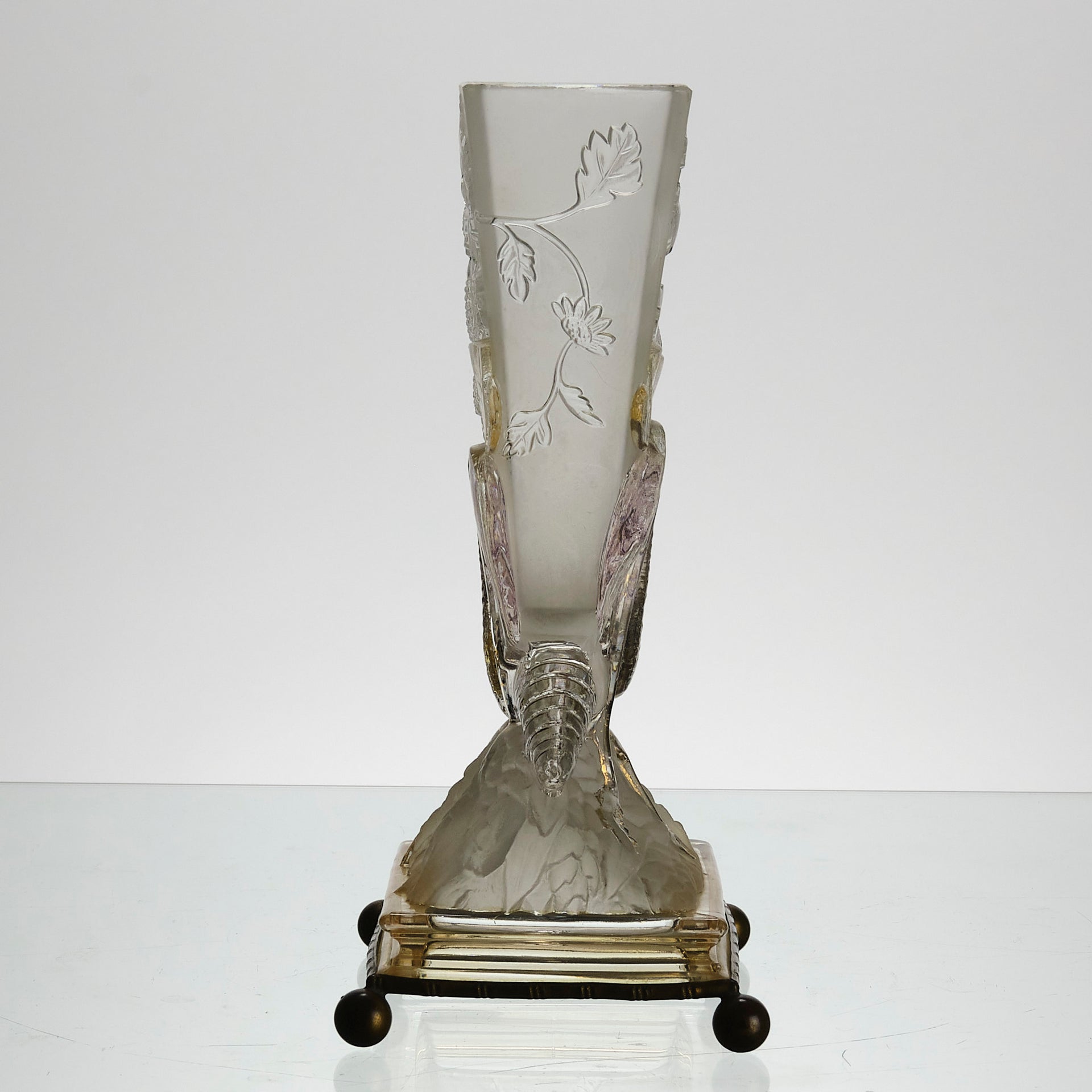 Baccarat Glass - Bacarrat Glass Dragonfly Vase - Hickmet Fine Arts