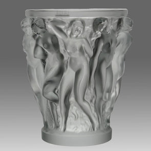 "Large Bacchantes Vase" by Lalique Glass