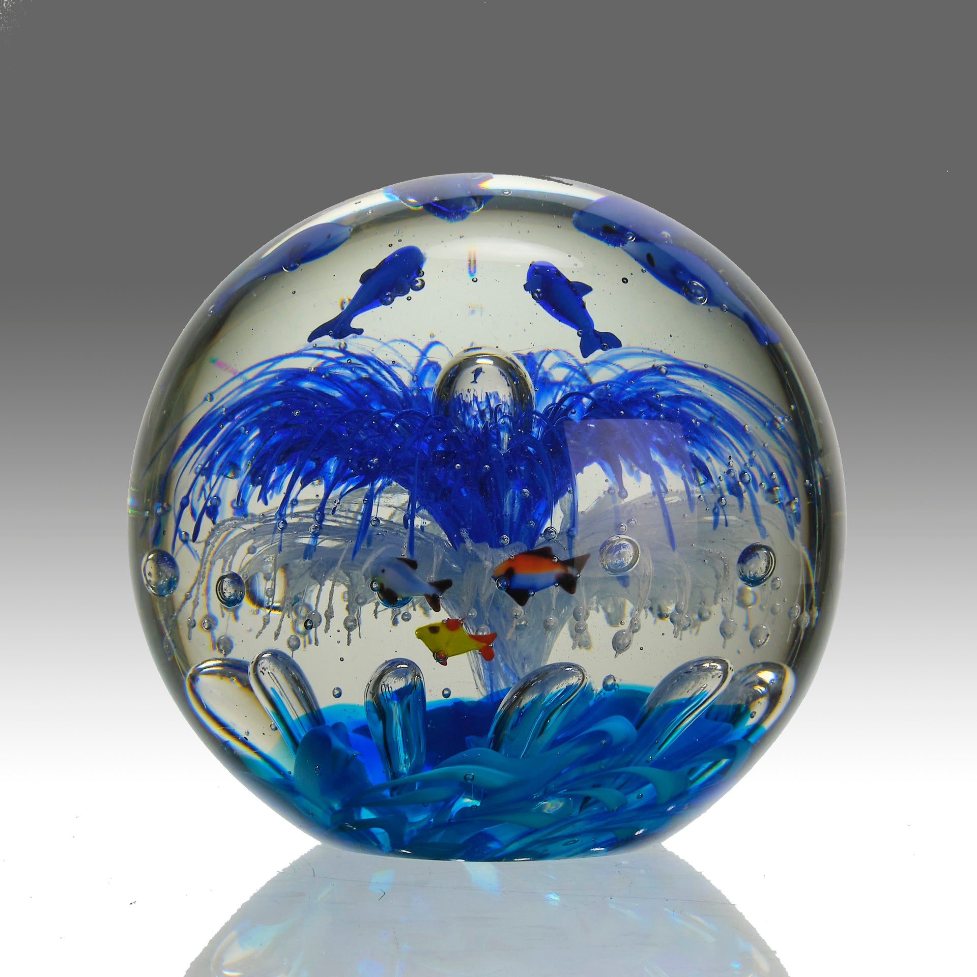 Murano glass aquarium by Barbini