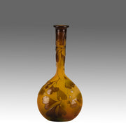 Emile Galle Banjo Vase - Art Nouveau Glass - Hickmet Fine Arts