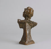 Ernest Barrias Bust - Art Nouveau Bronze - Hickmet Fine Arts