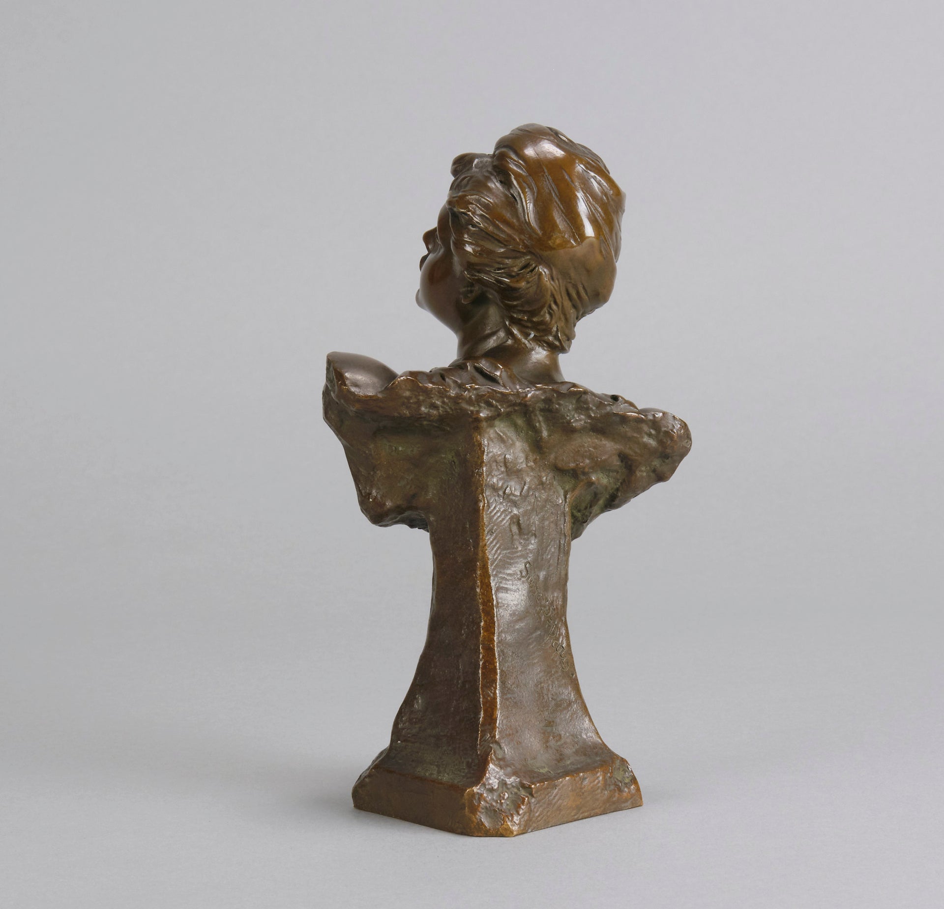 Ernest Barrias Bust - Art Nouveau Bronze - Hickmet Fine Arts