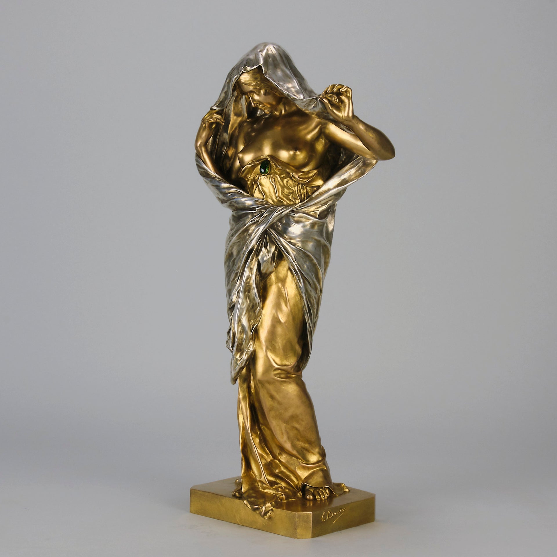 Nature Revealing her Secrets to Science - Ernest Barrias - Antique Bronze - Hickmet Fine Arts