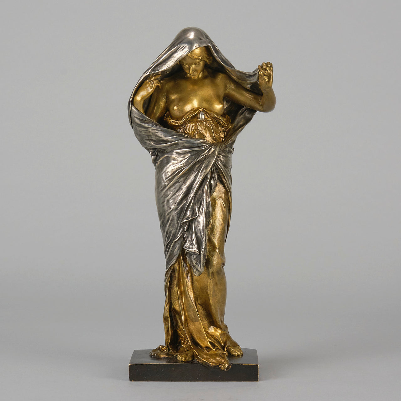 Nature Revealing - Ernest Barrias Bronze - Hickmet Fine Arts