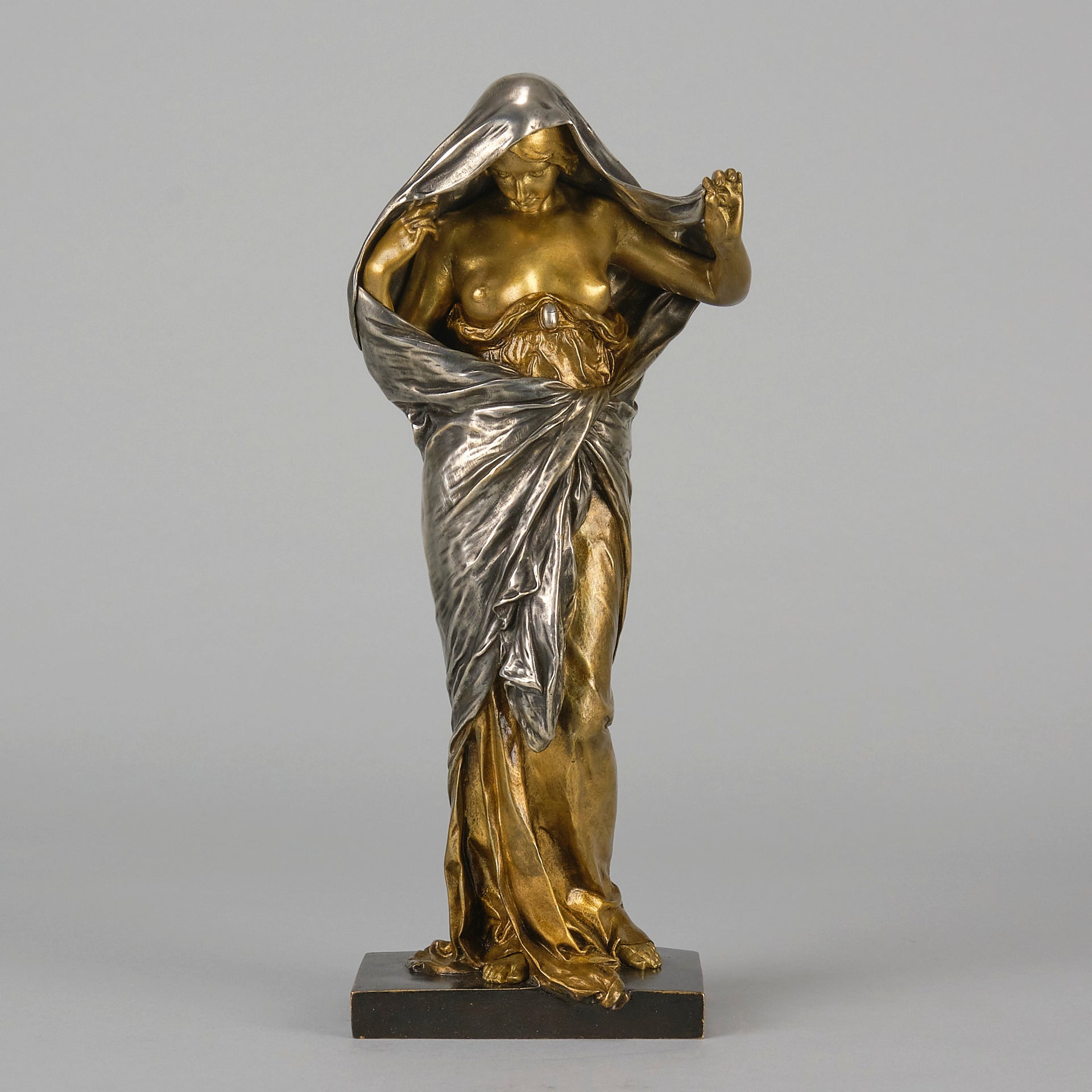 Nature Revealing - Ernest Barrias Bronze - Hickmet Fine Arts