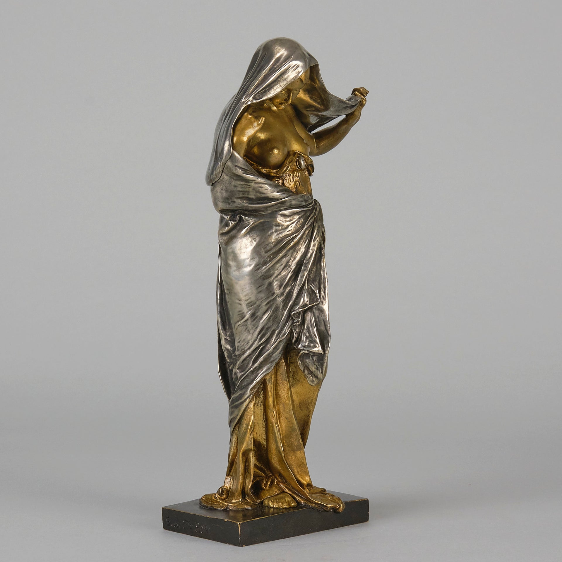Nature Revealing - Ernest Barrias Bronze - Hickmet Fine Arts