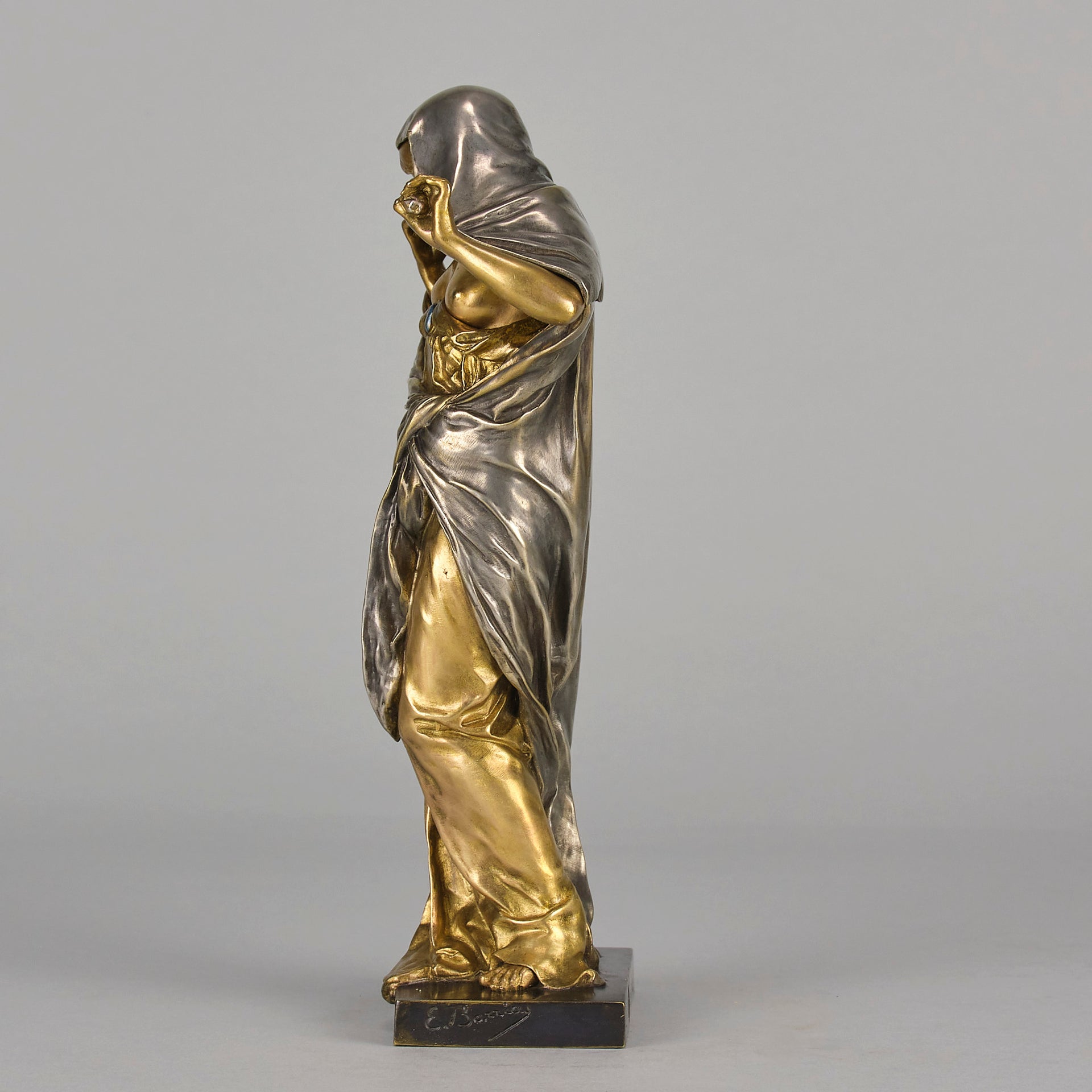 Nature Revealing - Ernest Barrias Bronze - Hickmet Fine Arts